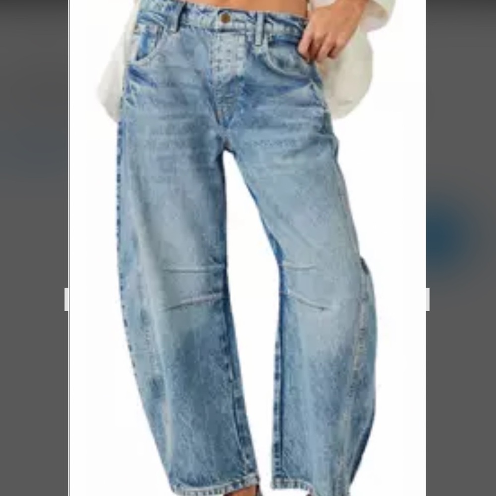 Good luck Free people barrel jeans.